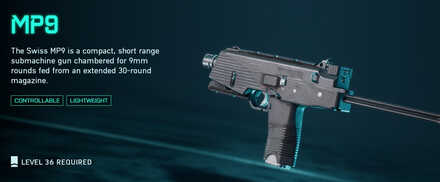 Battlefield 2042 - MP9 Weapon Info