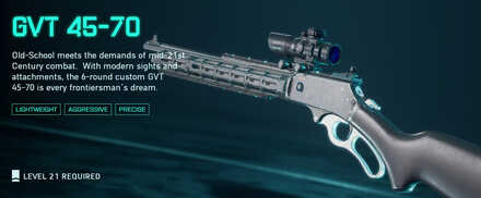 Battlefield 2042 - GVT 45-70 Weapon Info