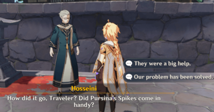 Genshin - Speak with Hosseini