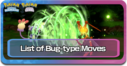 All Bug-Type Moves Pokemon BDSP