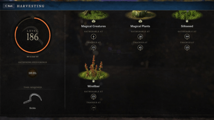 New World - Raise Gathering Skill to 175