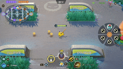 Pokemon UNITE - Pikachu Using Volt Tackle on Venusaur