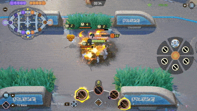 Pokemon UNITE - Pikachu Using Volt Tackle on Machamp