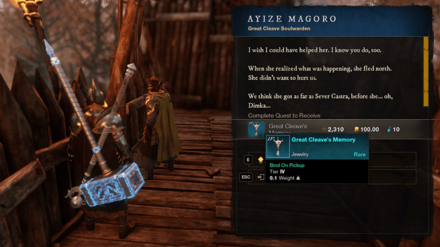 New World - Finish Quests in Great Cleave