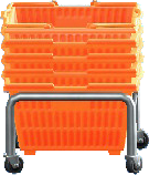 Stacked Shopping Baskets Image