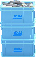 The Logo version of Stacked Fish Containers