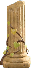 The Light Brown version of Ruined Broken Pillar