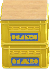 The Blue Logo version of Stacked Bottle Crates
