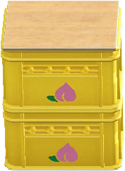 The Peach version of Stacked Bottle Crates