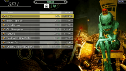 Sell Relics to Gustave