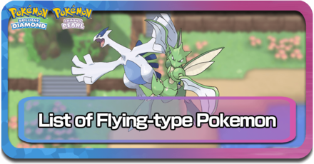 All Flying-Type Pokemon BDSP