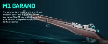 Battlefield 2042 - M1 Garand Weapon Info