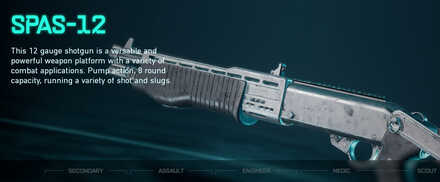 Battlefield 2042 - SPAS-12 Weapon Info