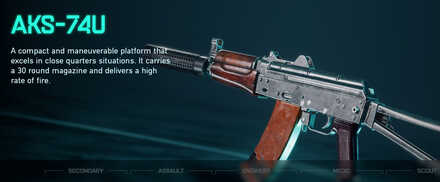 Battlefield 2042 - AKS-74U Weapon Info