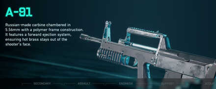 Battlefield 2042 - A-91 Weapon Info
