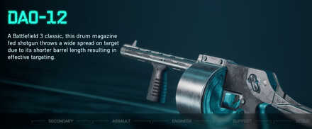 Battlefield 2042 - DAO-12 Weapon Info