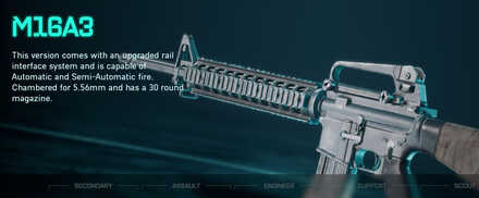Battlefield 2042 - M16A3 Weapon Info
