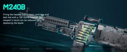 Battlefield 2042 - M240B Weapon Info
