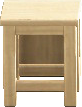 The Light Wood version of Box-Shaped Seat