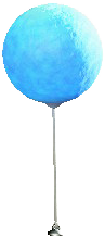 The Blue version of Glowing-Moss Balloon