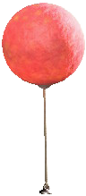 The Red version of Glowing-Moss Balloon