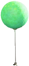 The Turquoise version of Glowing-Moss Balloon