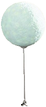The White version of Glowing-Moss Balloon