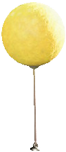 The Yellow version of Glowing-Moss Balloon