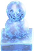 The Ice Blue version of Frozen Mini Snowperson
