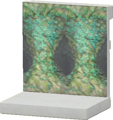 Glowing-Moss Cave Wall Image