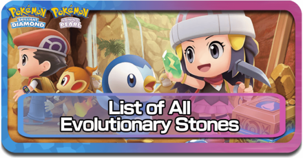 List of All Evolutionary Stones Pokemon BDSP