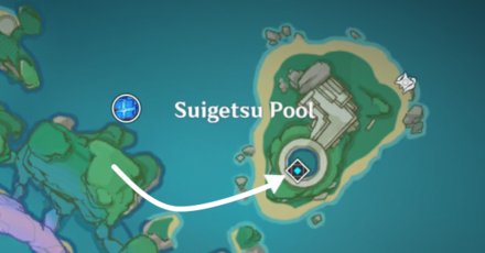 Genshin - Palace in a Pool Location
