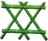 Green Bamboo Fence Image