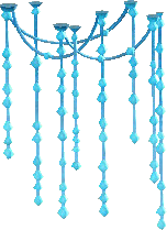 The Blue version of Hanging Glowing Moss