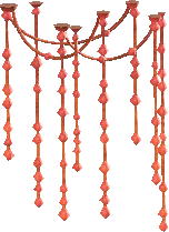 The Red version of Hanging Glowing Moss