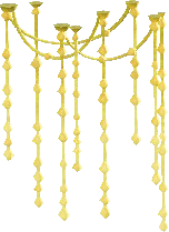 The Yellow version of Hanging Glowing Moss