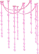 The Pink version of Hanging Glowing Moss