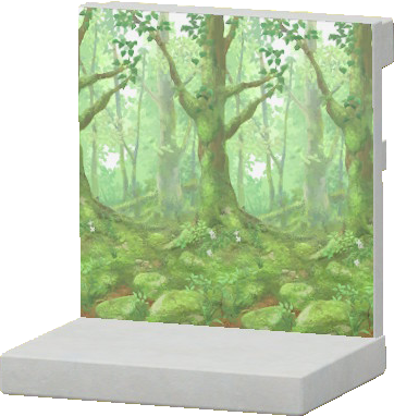 Glowing-Moss Forest Wall Image