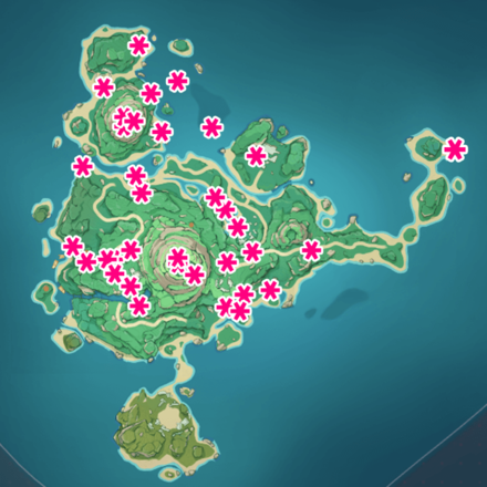 Genshin - Tsurumi Island - Thunderbird Statue Locations