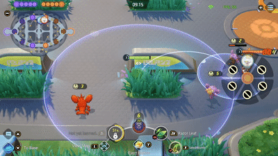 Pokemon UNITE - Venusaur Stealing Aipom from Cinderace Using Seed Bomb