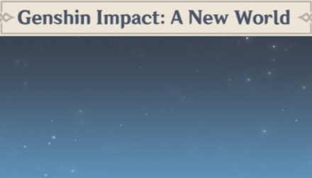 Genshin - Genshin Impact: A New World Namecard Showcase