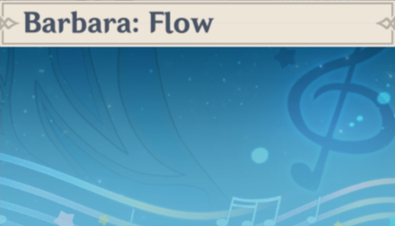 Genshin - Barbara: Flow Namecard Showcase