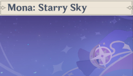 Genshin - Mona: Starry Sky Namecard Showcase