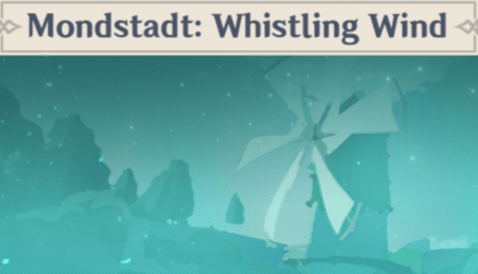 Genshin - Mondstadt: Whistling Wind Namecard Showcase