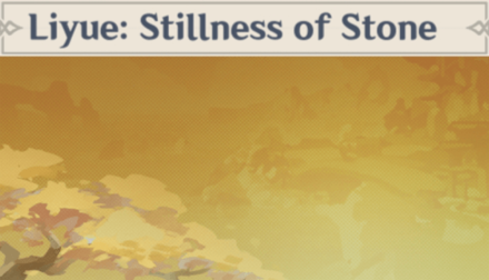 Genshin - Liyue: Stillness of Stone Namecard Showcase