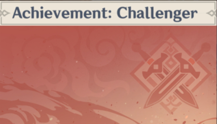 Genshin - Achievement: Challenger Namecard Showcase