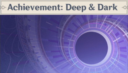 Genshin - Achievement: Deep and Dark Namecard Showcase