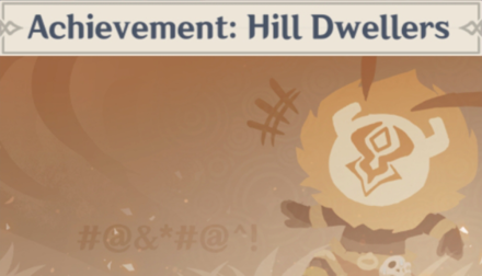 Genshin - Achievement: Hill Dwellers Namecard Showcase