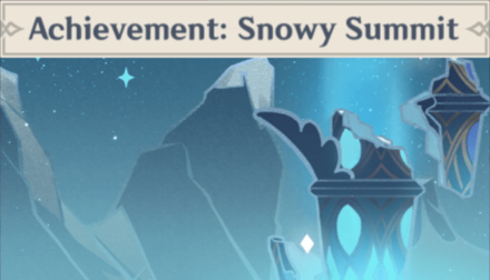 Genshin - Achievement: Snowy Summit Namecard Showcase