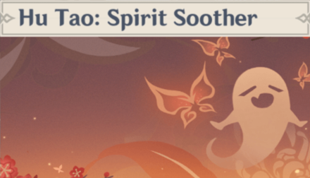 Genshin - Hu Tao: Spirit Soother Namecard Showcase